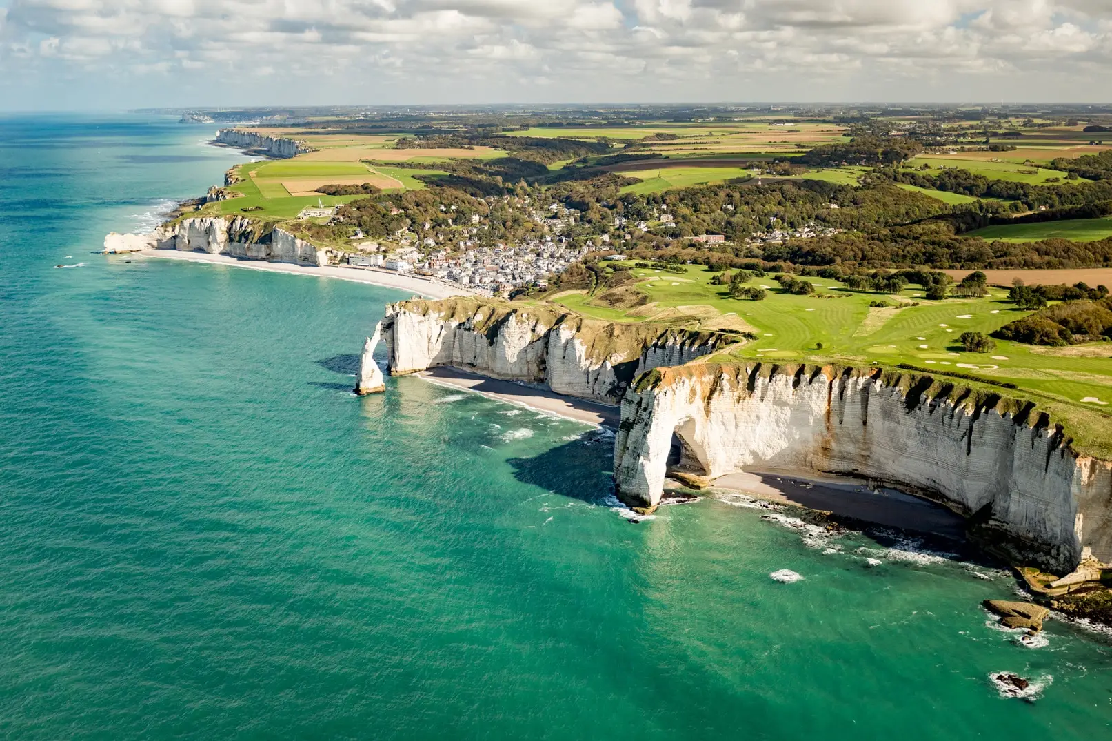 Séminaire Etretat vue aérienne